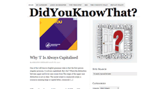 Desktop Screenshot of did-you-know-that.com