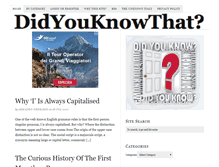 Tablet Screenshot of did-you-know-that.com